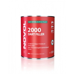 2000 DART FILLER - Szybkoschnący podkład akrylowy CZARNY 2,8 L